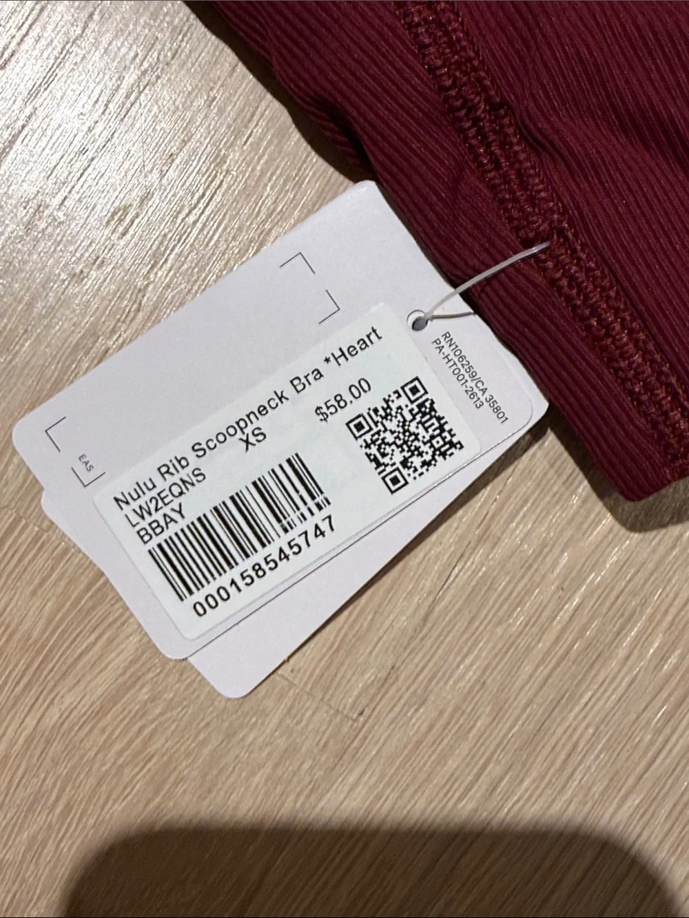 Lululemon nulu rib scoop neck bra